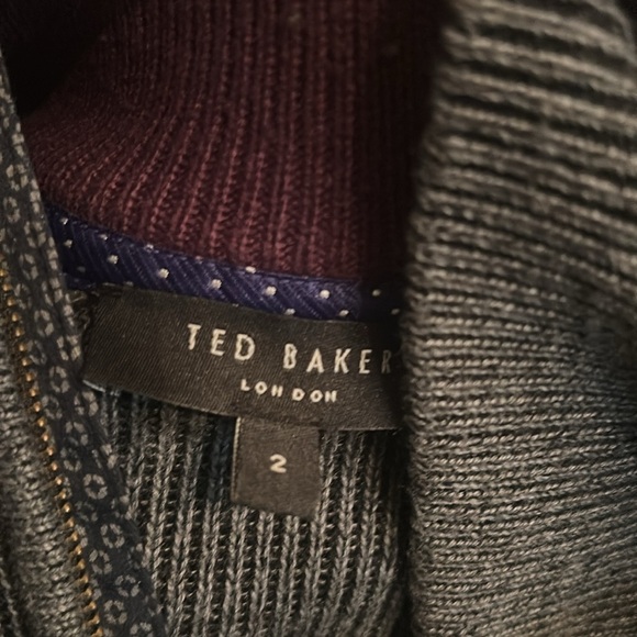 Gray Ted Baker Quarter Zip - Picture 4 of 5